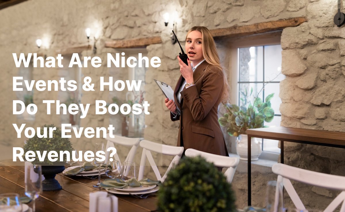 Are you tired of planning the same old events? Niche events are a great way to stand out from the competition and attract a more specialized audience.  Check out our latest blog post to stay ahead of the curve &amp; increase your income. shorturl.at/dfmSU  #EventPlanners