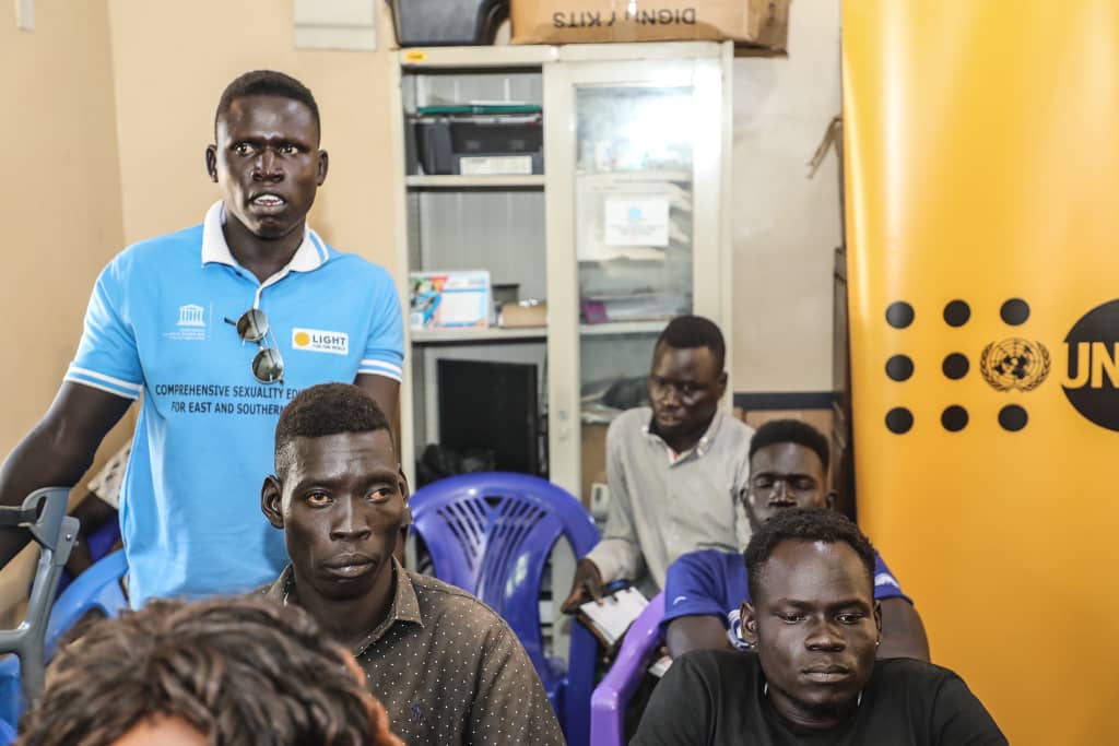 UNFPASouthSudan's tweet photo. Voices of people with disabilities were included during @UNFPA consultations with #YoungPeople on Gender, Peace &amp; Security in South Sudan

Their opinion matter to create a nation for all ages. Join us tomorrow #WPD2023 to learn more &amp; shape our shared future

#Musharaka4Tanmiya https://t.co/ELclN6Kyes