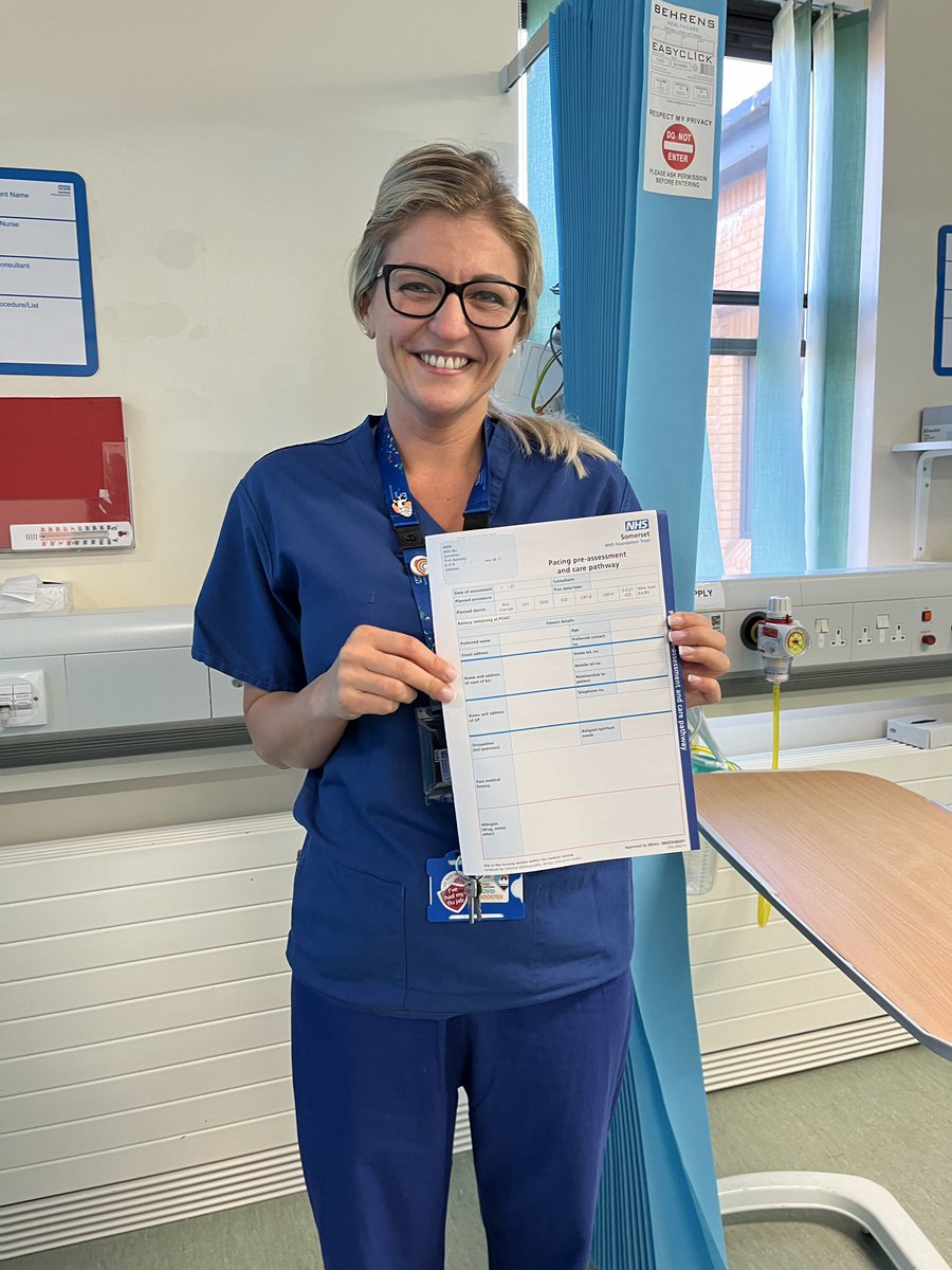 Huge well done to JR SR Anca. Our new lab pacing pathway document has arrived today and is now ready for use! Great new document, safety checklist and recovery pathway to support patient care. An excellent QI project!! Great job Anca x @SomersetFT @SomersetSafety @halley_kimber