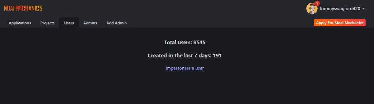 Moai Mechanics has more than 8500 users now!  

Which interesting new project should apply to Mechanics? 

Tag them in the comments 👇 

And make sure to check out the website at moaimechanics.com 🗿

#MoaiMechanics #CNFT #MoaiStrong #MysteriousMoai
