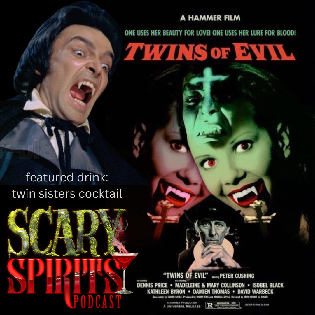 ScarySpiritsPod's tweet photo. They might be twins, but trying to control them will get you VERY different results.  Tune into the Scary Spirits Podcast for Twins of Evil!
https://t.co/jayLnfBvmL
#scaryspiritspodcast
#horror
#horrorfilms
#horrormovies
#moviereviews
#moviereviewsandbooze
#twinsofevil https://t.co/mLootqKk9j