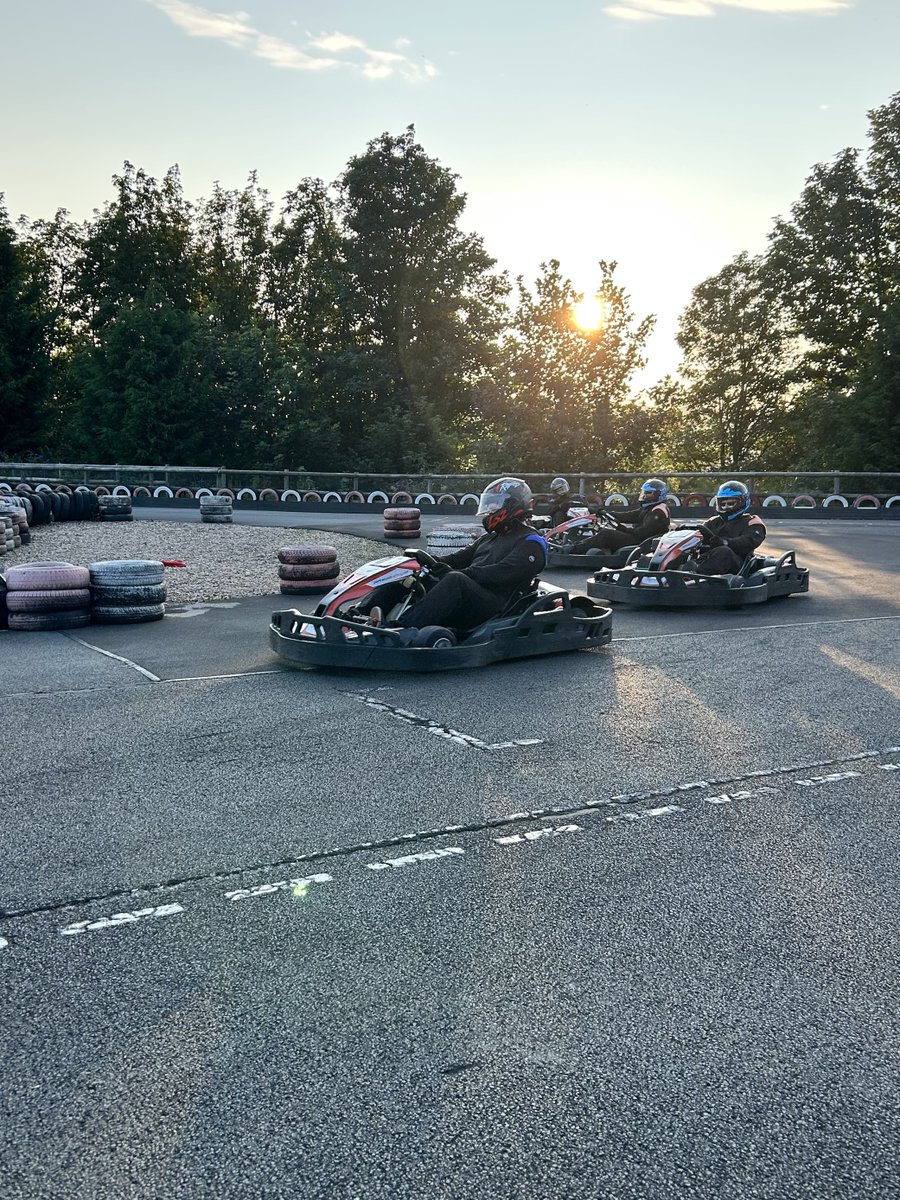DuoCall_Comms's tweet photo. The DuoCall MSP team took to the track for a team social last night - well done to everyone who took part! 🏎️

Our final podium…

🥇James Bradley (we’ll get him next time)
🥈Andrew Ringsell
🥉George Smith

And a special mention…

🐌Adam Knight

#gokarting #karting #teamsocial https://t.co/Uir4bJEIwS