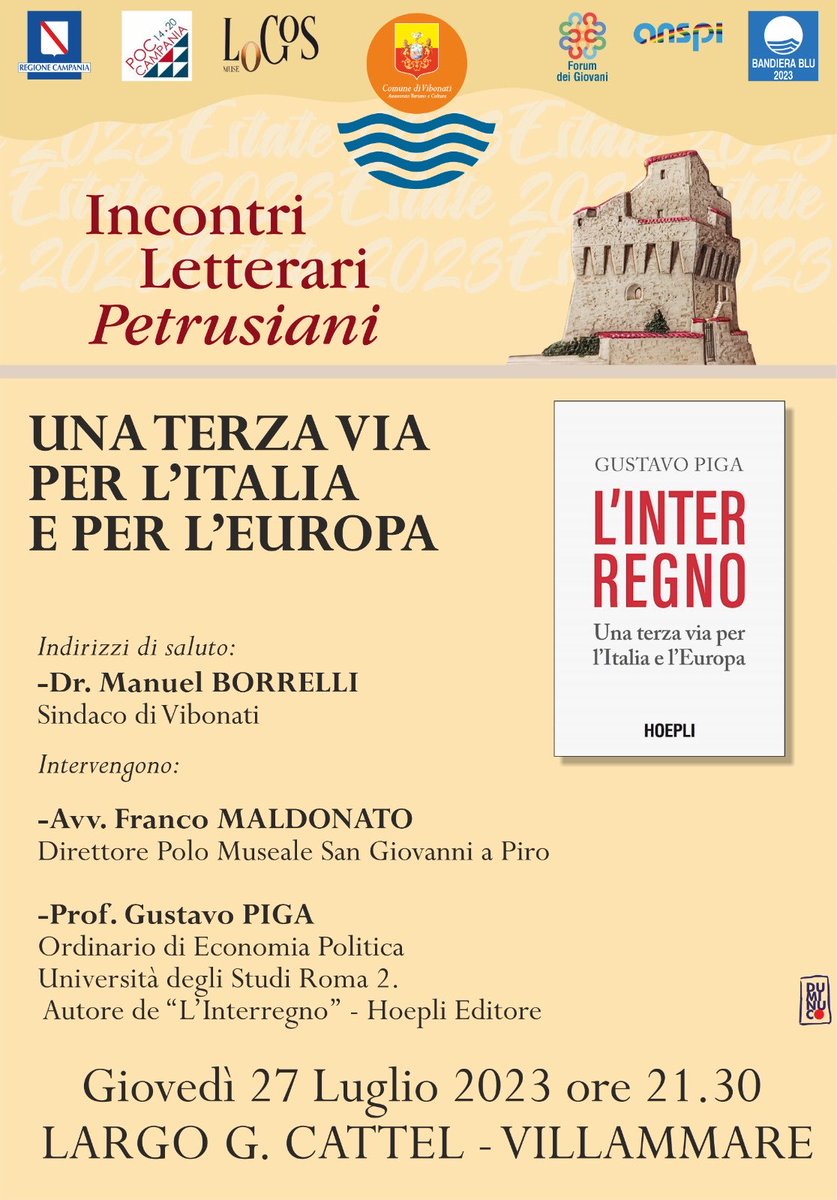 francomaldonato's tweet photo. Esiste una via per costruire un'Europa solidale?Una terza via tra liberismo e populismo?E se sì, siamo davvero costretti ad attendere la costituzione degli Stati Uniti d'Europa?Ne parleremo domani sera a Villammare con il prof. Gustavo PIGA,Ordinario di Economia Politica a Roma2. https://t.co/FcvAmW4d3v