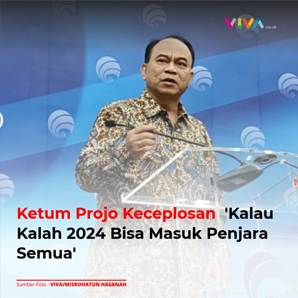 VIVAcoid's tweet photo. Menteri Komunikasi dan Informatika (Menkominfo) Budi Arie Setiadi keceplosan menyebut kalau kalah di 2024 bisa masuk penjara semua.

Ucapan itu pun viral di media sosial.https://t.co/5aFSFfkCvD https://t.co/dVq8btfZRo