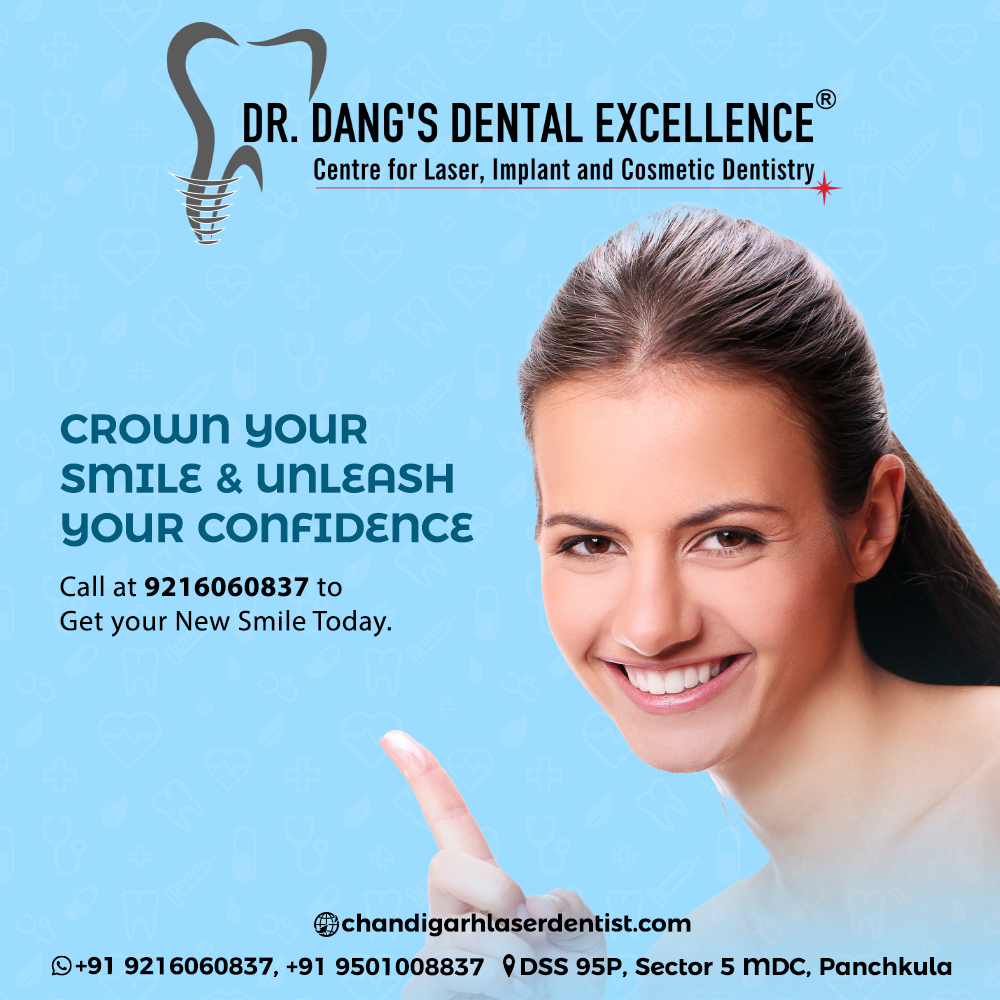 Crown your smile & unleash your confidence

Book an appointment with #D3E to know your condition better - 9216060837,
+919501008837, or Visit- chandigarhlaserdentist.com

#CrownYourSmile #UnleashYourConfidence #ConfidentSmile #BeamingWithConfidence #ConfidentGlow #ConfidentAndHappy