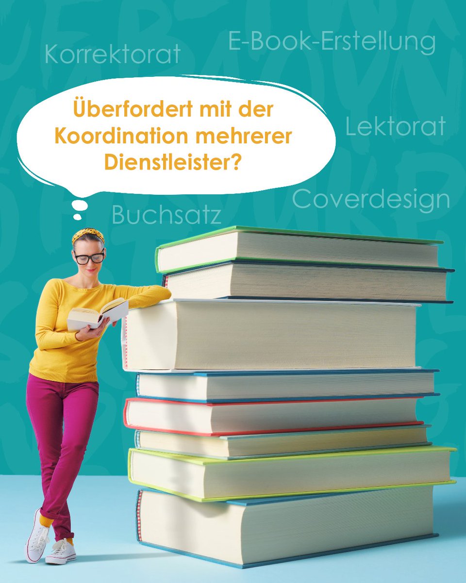 #Buch schreiben ist dein Traum, aber die Suche nach Lektoren, Buchsetzern, Coverdesignern und E-Book-Erstellern raubt dir den Nerv? Bei uns bekommst du alle #Verlagsdienstleistungen aus einer Hand und musst dich nicht um die Koordination mehrerer #Dienstleister kümmern.