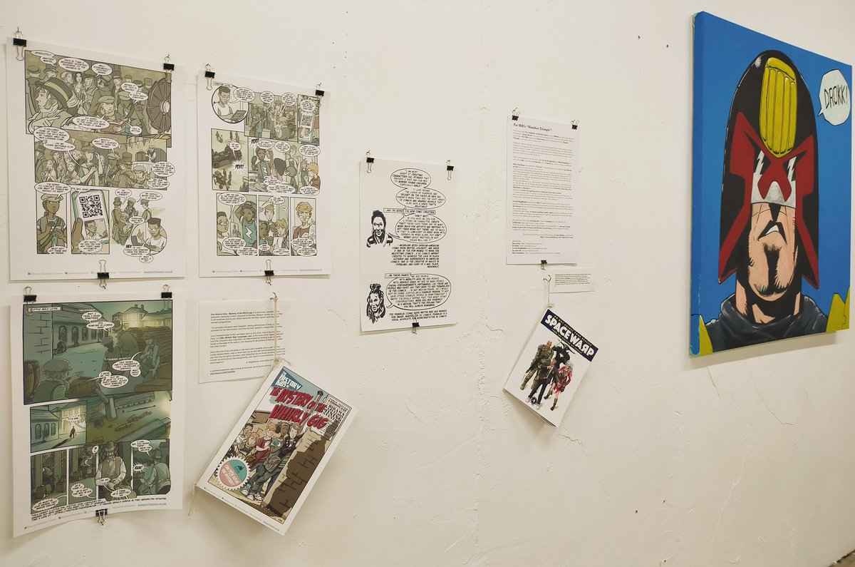 hesir's tweet image. Last few days of #JustPaperAndInk at #TheSpace, Prospect Centre. Drop by and learn a little more about #Comics as just another medium for stories. With several examples of #Hull based #Creatives too :) #MakeComics