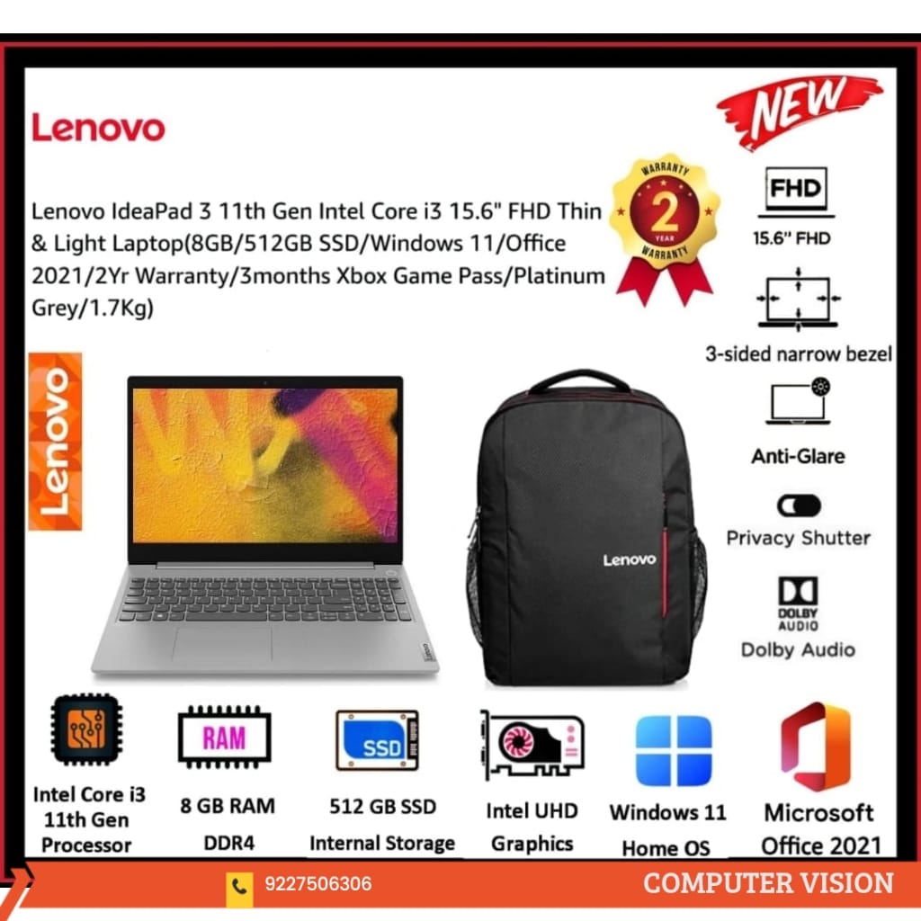 #lenovo,#ideapad3,#11thgen,#corei3,#windows11,#laptop,#mso2021,#computervision