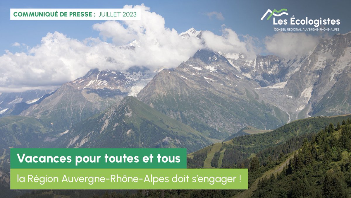 ✅TER à 1€
✅aide au passage du BAFA
✅soutien à l’éducpop & aide aux colonies de vacances
✅assises régionales

Alors que 40% des Français·es sont privés de vacances, @MC_Garin @Cecile_A_Michel proposent 4 actions à L.Wauquiez pour les #VacancesPourTous

ecologieaura.fr/vacancespourto…