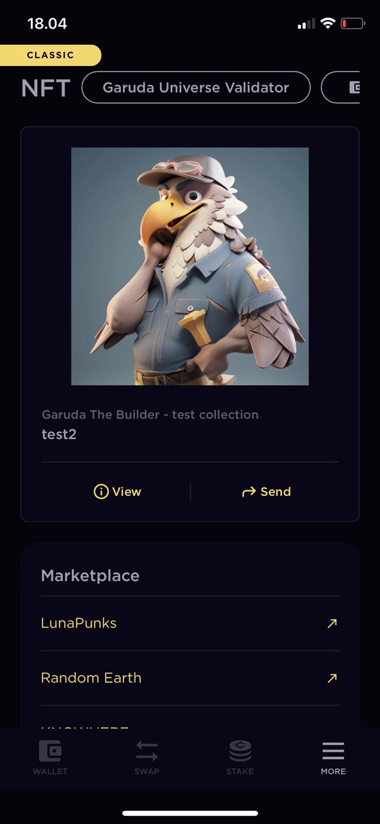 GarudaUniverse's tweet photo. Are you guys ready for beta testing today #LUNCcommunity #NFTMarketplace #NewDapp at lunc https://t.co/W2sTl8lJ6e