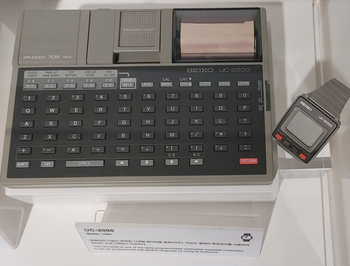 duffilled's tweet image. I had this watch, or a very similar model, in 1987. #NexonComputerMuseum #Jeju