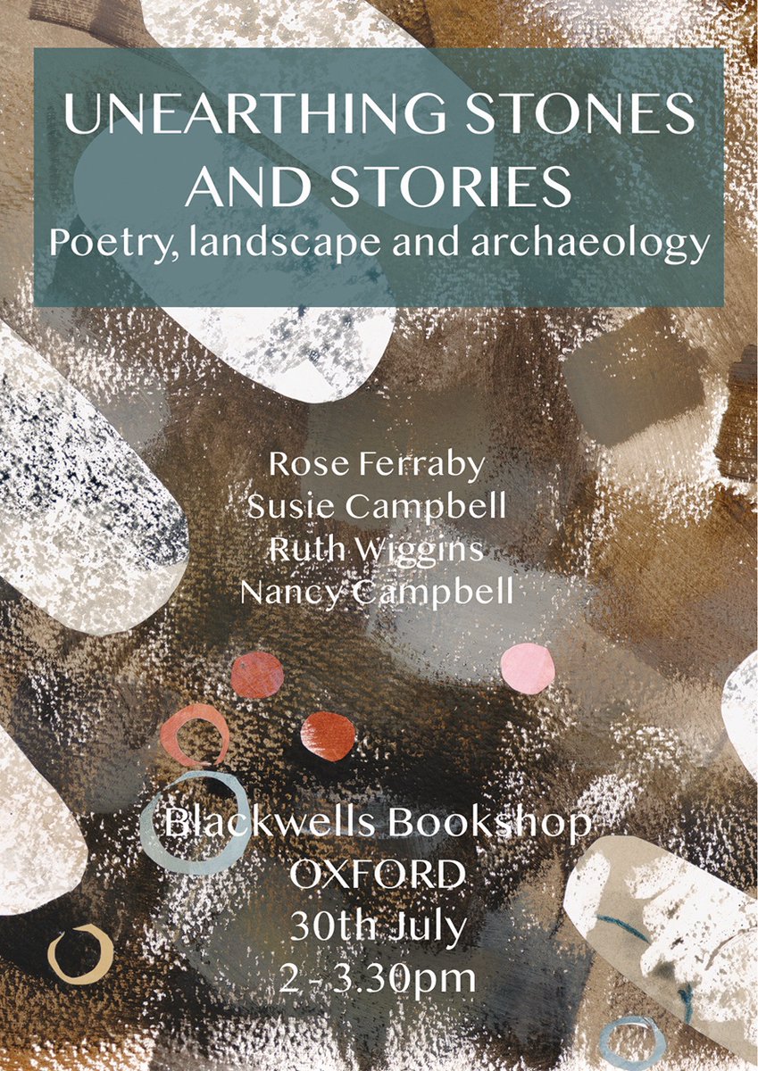 Rose Ferraby (@roseferraby) on Twitter photo POETRY & ARCHAEOLOGY!
I can't wait to have these three inspiring poets in one place for an afternoon!
Come and join us THIS SUNDAY 2-3.30 BLACKWELLS OXFORD
Book your free place here: eventbrite.co.uk/e/unearthing-s…
<a href="/susiecampbell/">Susie Campbell</a> <a href="/blackwelloxford/">Blackwell's, Oxford’s Bookshop</a> POETRY & ARCHAEOLOGY!
I can't wait to have these three inspiring poets in one place for an afternoon!
Come and join us THIS SUNDAY 2-3.30 BLACKWELLS OXFORD
Book your free place here: eventbrite.co.uk/e/unearthing-s…
<a href="/susiecampbell/">Susie Campbell</a> <a href="/blackwelloxford/">Blackwell's, Oxford’s Bookshop</a>