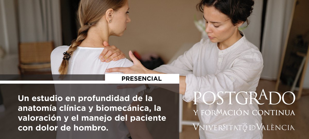 ▶️Nuevo Experto Universitario Fisioterapia en el Manejo del Paciente con Dolor de Hombro de la <a href="/UV_EG/">Universitat València</a> <a href="/FacFisioUV/">Facultat de Fisioteràpia UV</a> 
📍Presencial
▶️Inscripciones abiertas◀️
📲go.uv.es/gCfMxi7