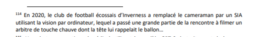 Le rire de la matinée a été sponsorisé par une note de bas de page d'un rapport du Conseil d'Etat sur l'IA.