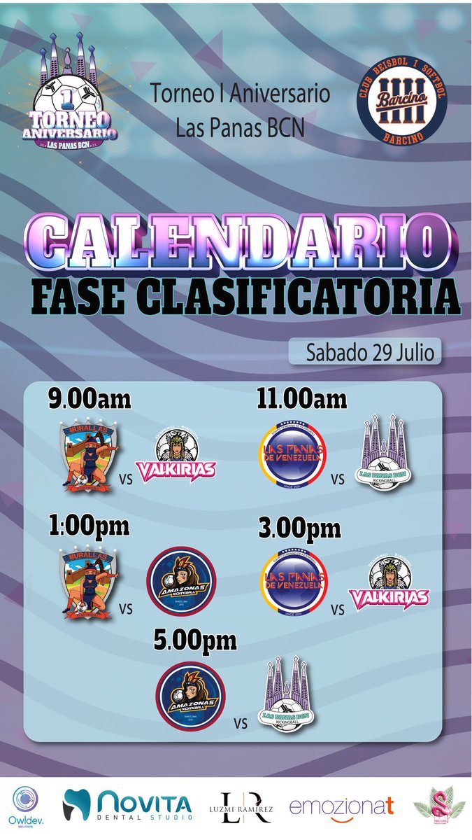 TORNEIG I ANIVERSARI LAS PANAS BCN, dies 29 i 30 de juliol a l’Estadi Municipal de Beisbol Carlos Pérez de Rozas. Vina i gaudeix del millor kickingball🔵🟠🔵⚽️⚽️

#kickingball #kickingballcatalunya #kickingballespaña #kickingballlovers #montjuïc #catalunya #barcelona
