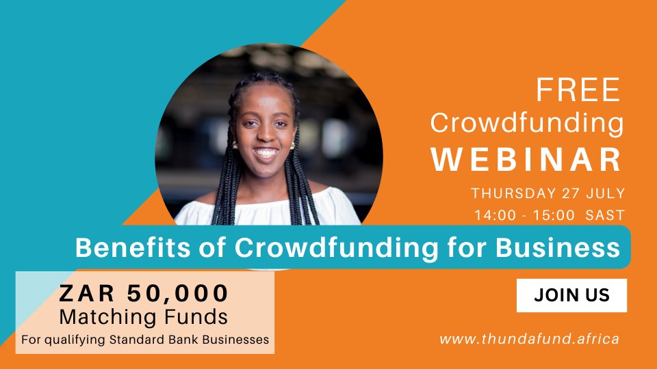 FREE Crowdfunding for Business webinar - innovative ways to raise funding! bit.ly/thundafundwebi…