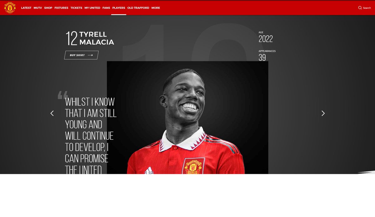 Wow, <a href="/TyrellMalaciia/">Tyrell Malacia</a> looks remarkable for his age....<a href="/ManUtd/">Manchester United</a>