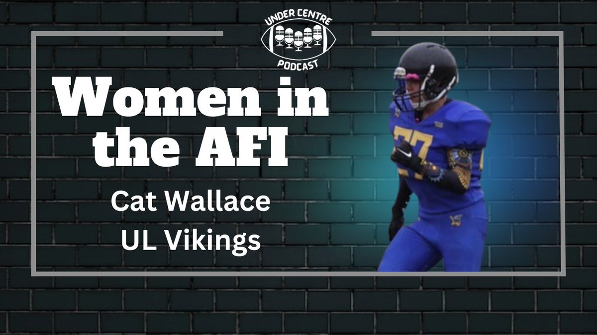 In the first of our new series, 'Women of the AFI' we are chatting to UL Vikings DE Cat Wallace about her experience playing American Football in Ireland YouTube - youtube.com/watch?v=HeIQjQ… Spotify - open.spotify.com/episode/3H3hdx… Apple Podcasts - podcasts.apple.com/us/podcast/wom…