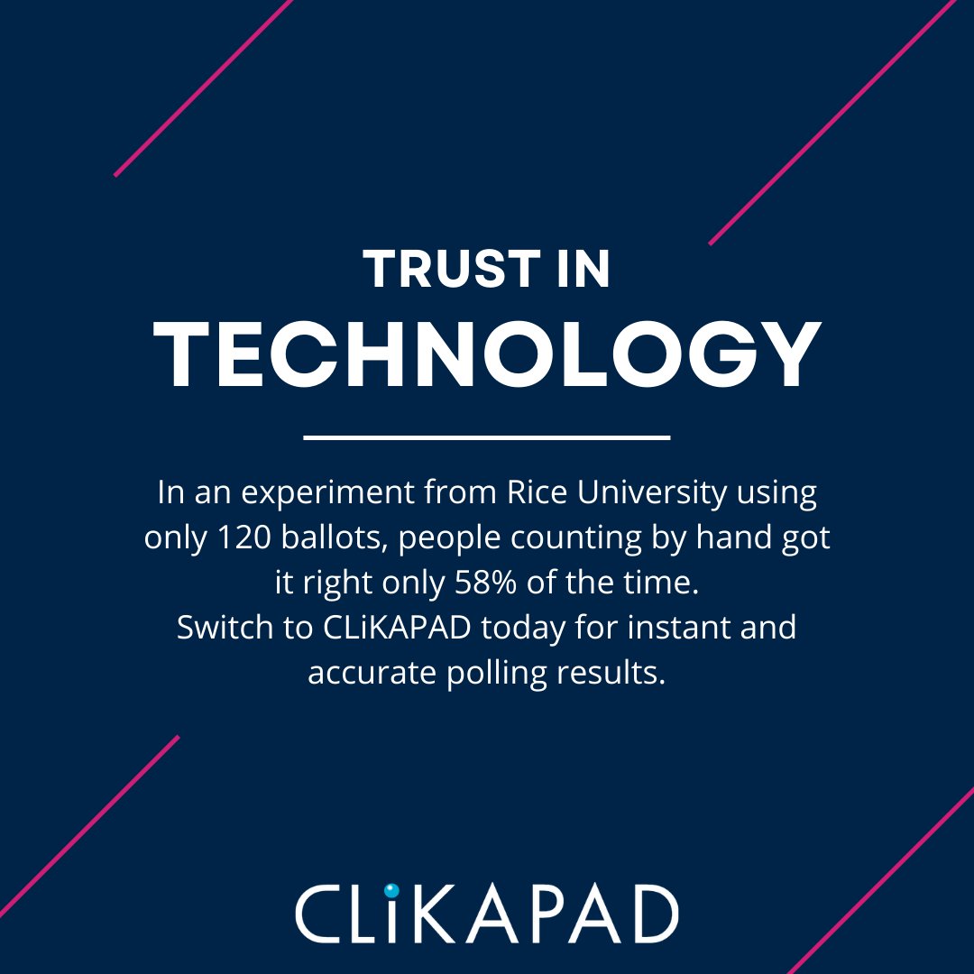 Why vote with a show of hands when you could use CLiKAPAD? With our keypad voting system, you'll never have to worry about counting fingers (or toes!).   #KeypadFun 🖐️🔢