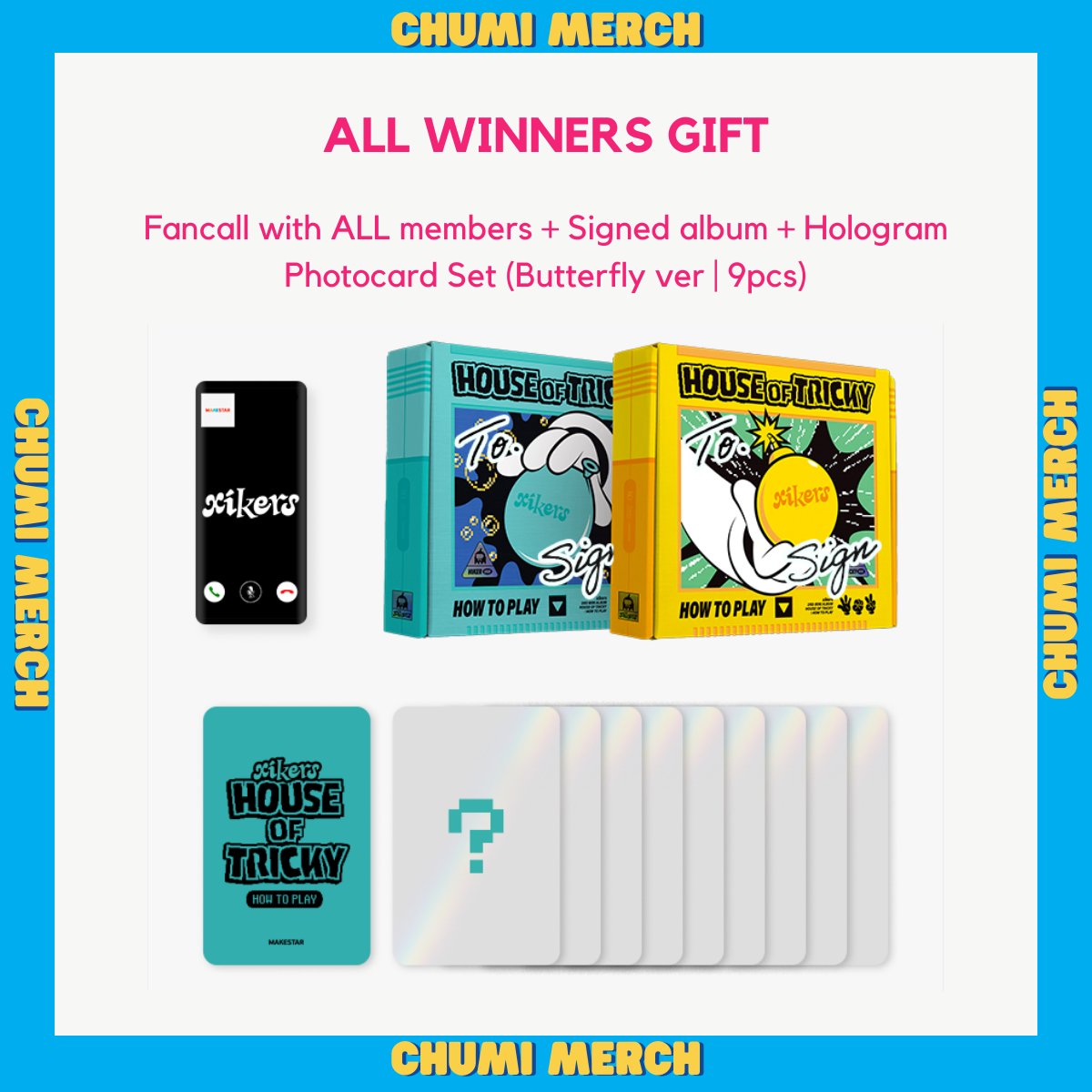chumimerchph's tweet photo. #ChumiMerchGO PH GO | WTS LFB

[Makestar Video Call Fansign] XIKERS 2ND MINI ALBUM HOUSE OF TRICKY: HOW TO PLAY
✅1 cd=1 poca =1 entry
✅draw: signed pola
✅win fancall + signed cd + etc

💙w/freebies
💙P1,045 /DP + LSF
💙NETA (ALL-IN)/FETA(+ISF)
DOO: 7/27 https://t.co/Yvfam066se https://t.co/5cAcsbjIVn