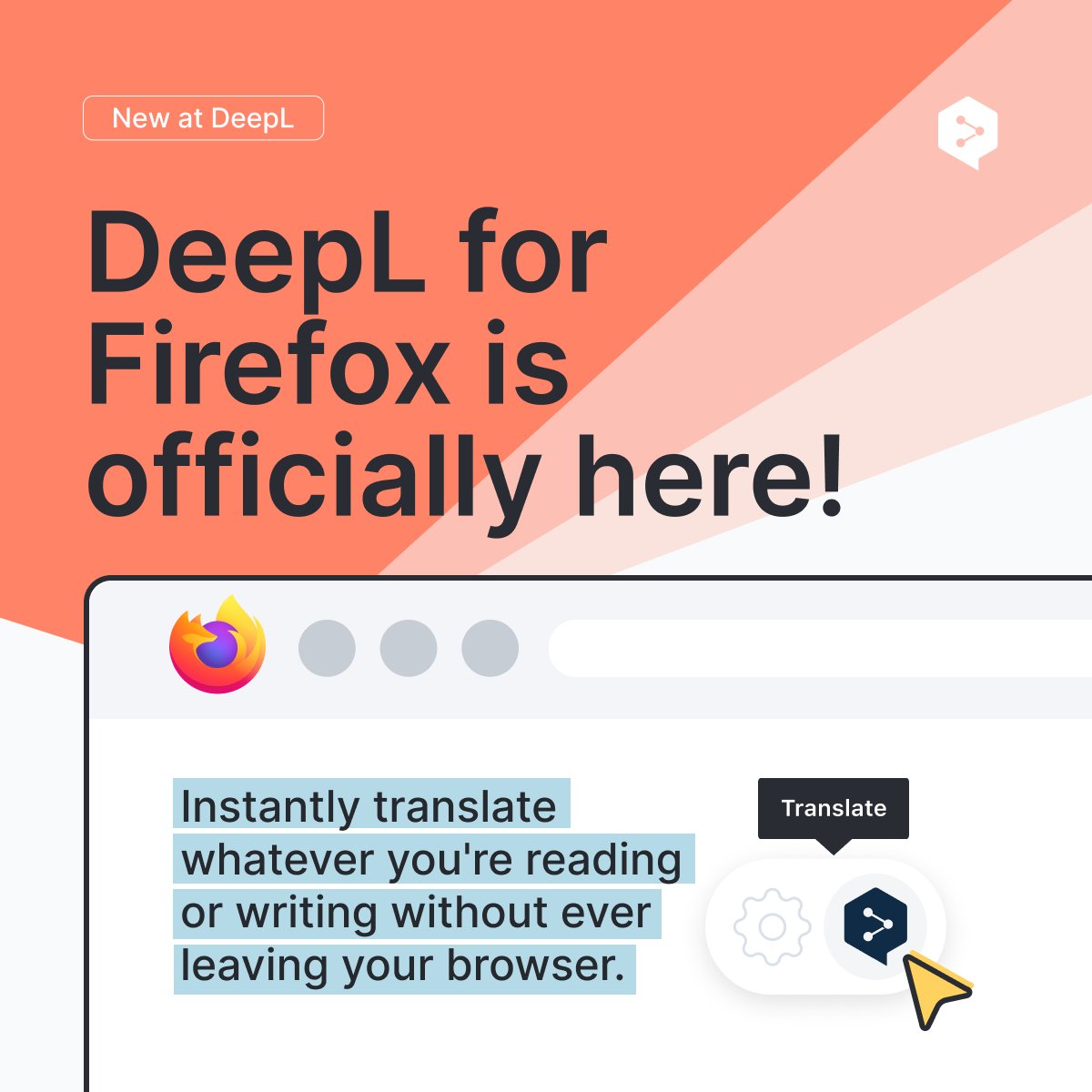 DeepL on X: Firefox devotees—the day you've been waiting for is here! Our  browser extension is officially available for Firefox. 🦊    / X