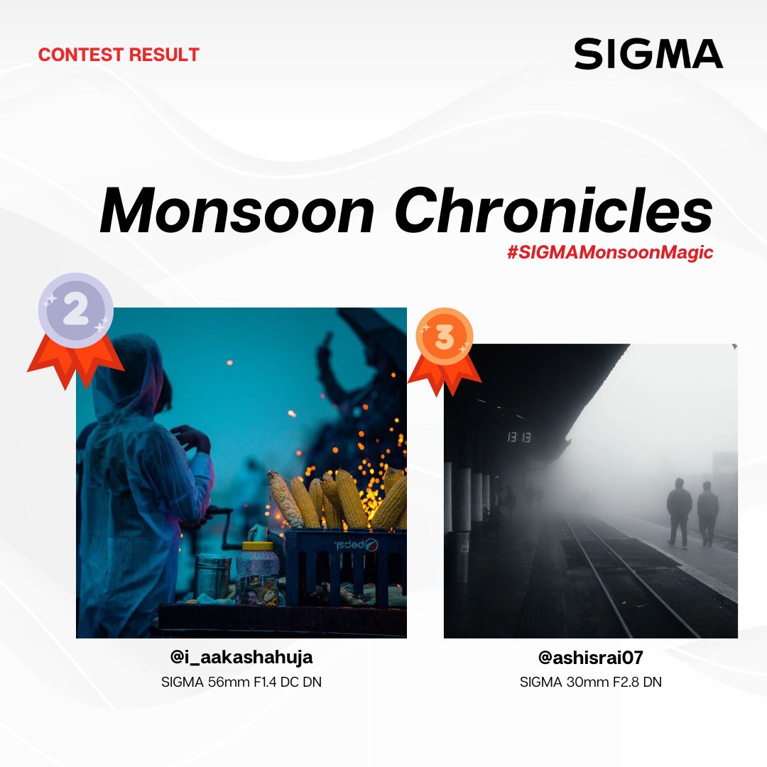 Sigma_India's tweet photo. And the result of the #SIGMAMonsoonMagic contest is here!
Congratulations to #SIGMAgrapher Surit Datta (IG: pixelwalebabu) for capturing the essence of monsoon with this amazing composition.
#SIGMAContest #SIGMAPicks #SIGMAIndia https://t.co/QVa6FodEbF
