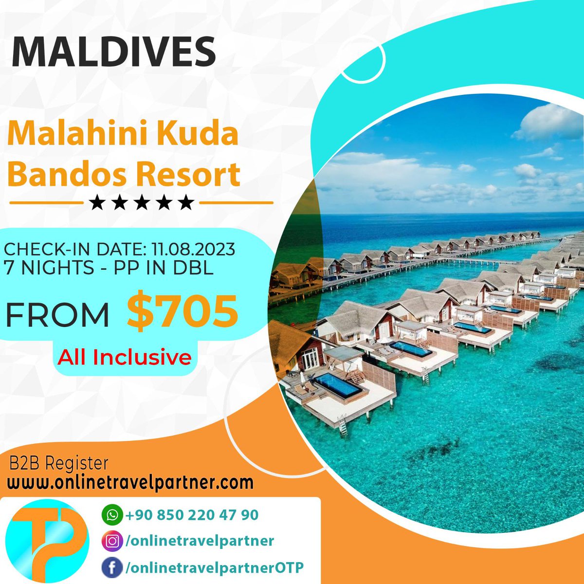 🌴 Ready for an unforgettable vacation? 🌞 Look no further! Our full travel package offers everything you need to make your dream vacation a reality. 🌊 
📞 Phone: +90 850 220 47 90
✉️ Email: info@onlinetravelpartner.com
🌐 Website: onlinetravelpartner.com