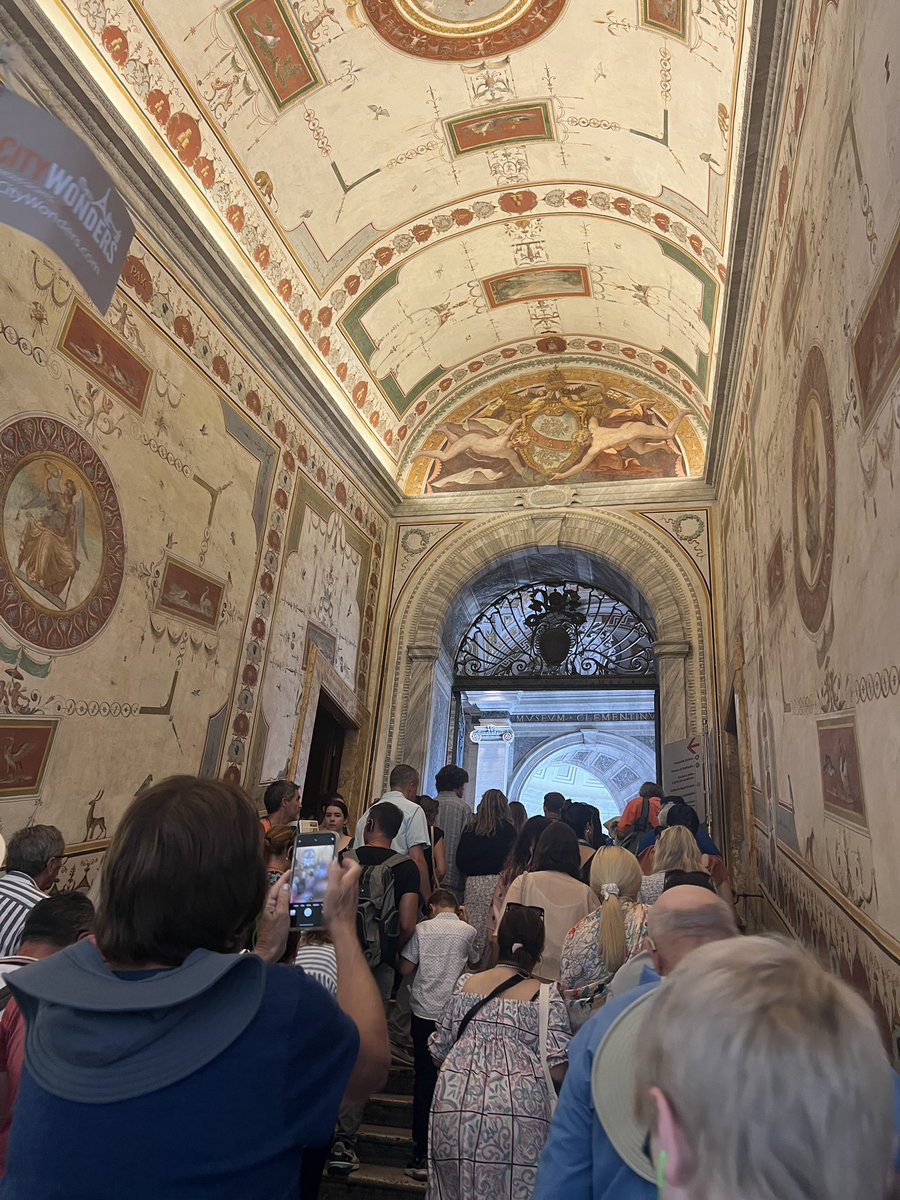 The Vatican Museums are not for the faint of heart. Glad to have been on a tour, but unfortunately didn’t get to see all the sculptures I wanted. So will be back and ready to battle the swarms of people.