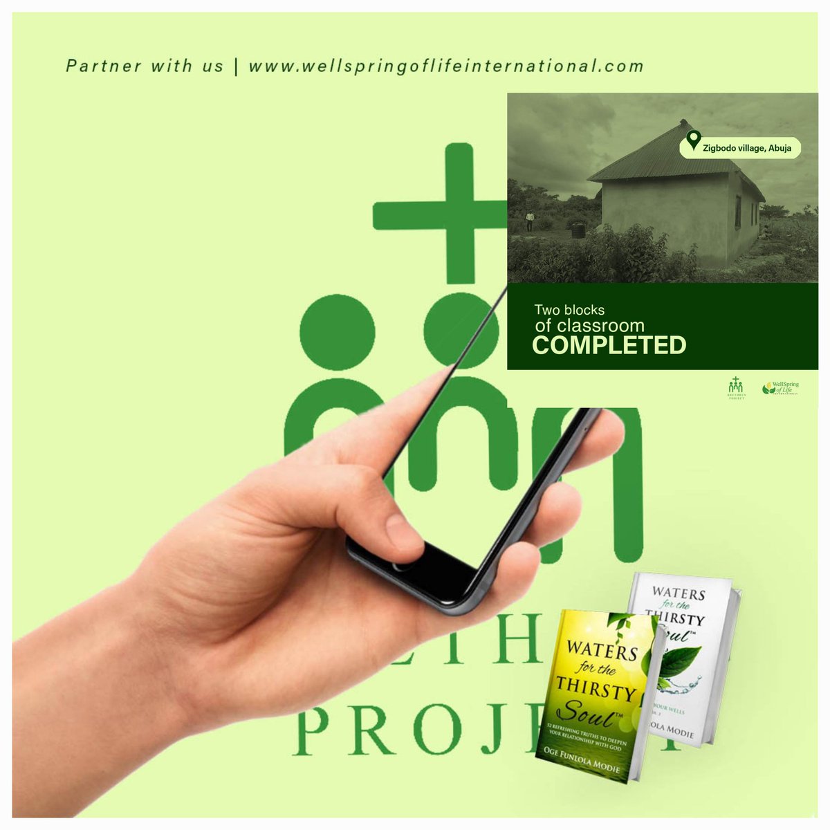 watersforsoul's tweet photo. The Brethren Project, an outreach program of @WellSpring_Life, recently completed a #school-building project, &amp; now children in that #community can get an #education.

With your purchase of my #devotionalbooks, you can help reach out to more communities.

#booksforacause
#booktwt https://t.co/6ogvAZw2gj
