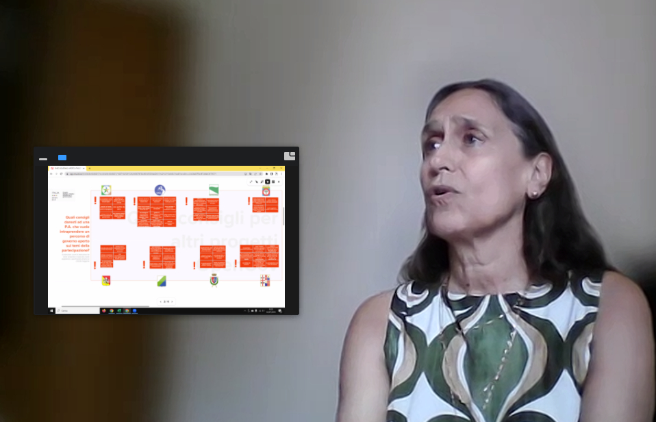 Al webinar sui percorsi pilota di #GovernoAperto, Sabina Bellotti POC <a href="/opengovitaly/">OGP Italia</a> ricorda la piattaforma #HubPartecipazione che funge da collettore di esperienze, sede di confronto e #coopetition tra #PA per migliorare la qualità del servizio pubblico. partecipa.gov.it/assemblies/hub…