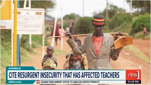NBS Television (@nbstv) on Twitter photo Teachers in the Karamoja region have asked the Uganda National Examination Board to consider organizing special exams tailored for the region citing the resurgent insecurity that has seen some teachers fall victim to suspected cattle rustlers.
<a href="/TevenKibumba2/">Teven Kibumba</a>
#NBSLiveAt1 Teachers in the Karamoja region have asked the Uganda National Examination Board to consider organizing special exams tailored for the region citing the resurgent insecurity that has seen some teachers fall victim to suspected cattle rustlers.
<a href="/TevenKibumba2/">Teven Kibumba</a>
#NBSLiveAt1