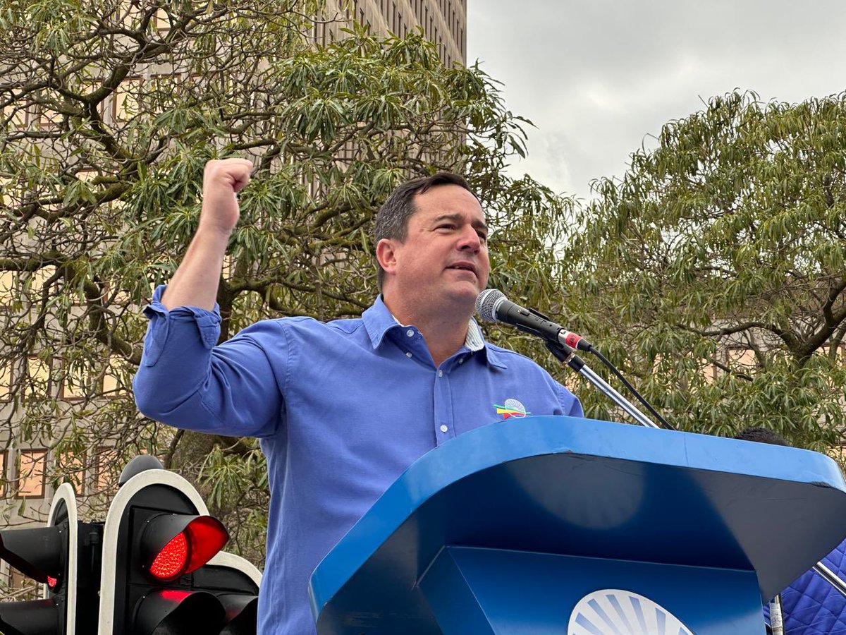 Our_DA's tweet image. “In 1993, he said that if the ANC government ever does to you what the Apartheid government did, then you must do to the ANC what you did to the Apartheid government. 

I say to you: with these race laws, the moment Mandela warned us about, has arrived!” - @jsteenhuisen…