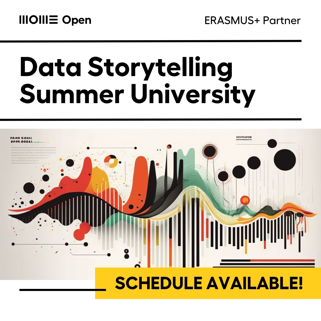 The schedule of our Data Storytelling Summer University is now available on our website! Check the link in our bio to see the exciting activities, presentations and workshops we have in store for you!
See you on 7 August at the MOME Campus, Budapest!
