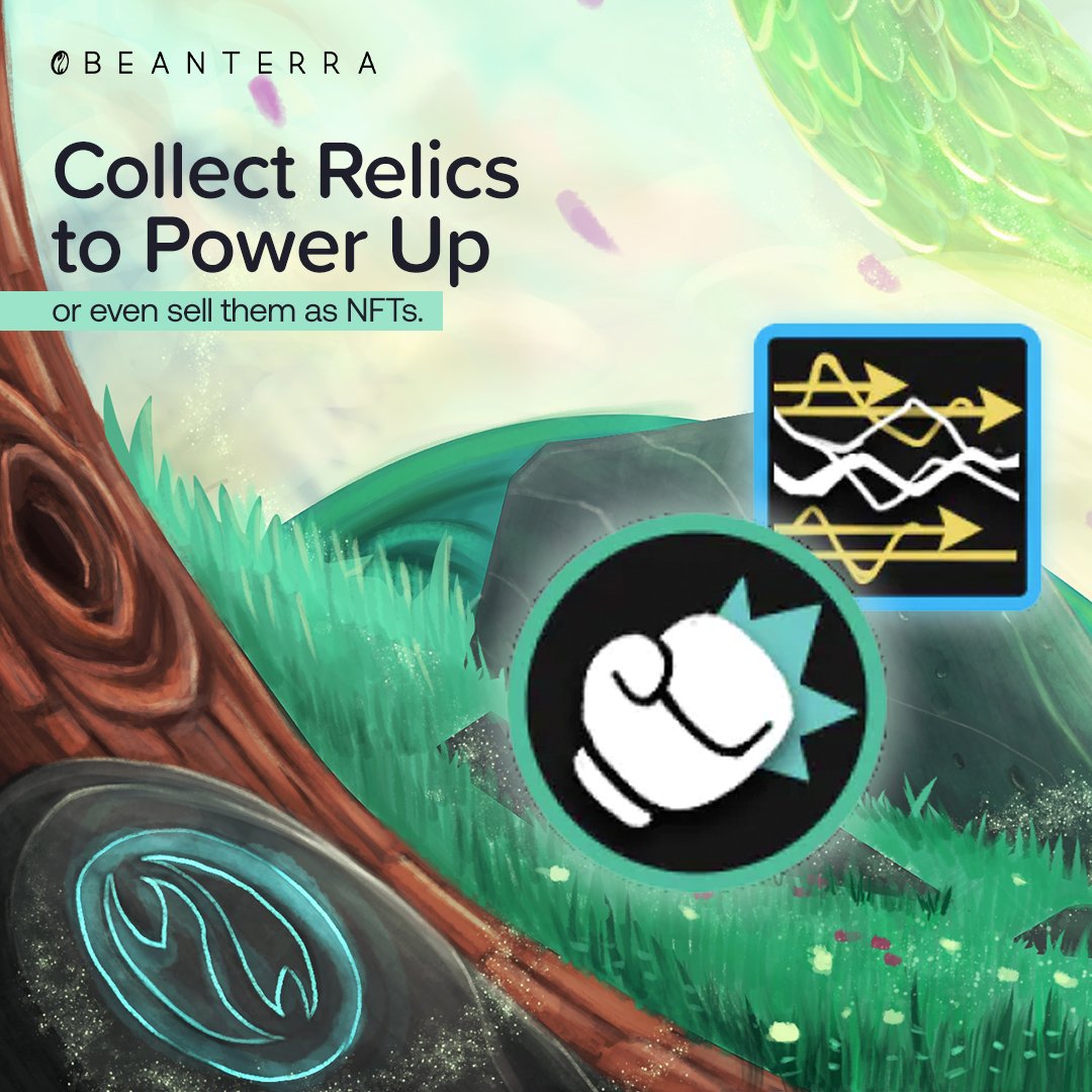 What do we do when the game gets more intense? 
We collect relics to power up or even sell them as NFTs. 

What are you waiting for? 
Start playing a game you will love. 

📍 Game tutorial: litepaper.beanterra.io/game-tutorial
📍 Play Store: shorturl.at/dprX2 

#beanterra