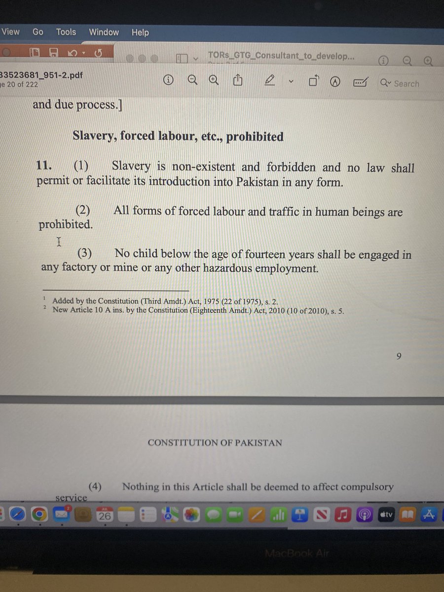 Article 184-3 read & understand that underage chill labor is slavery #justiceforrizwana need to be done - hold judiciary accountable to act @CMShehbaz life of each child is important make a statement