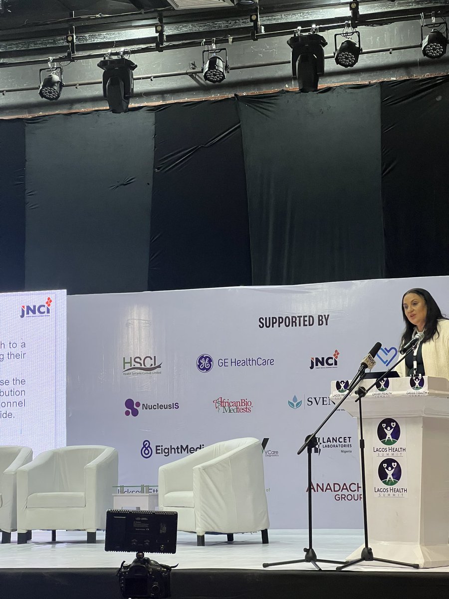 Technology-enabled theatres need to be integrated into our healthcare System to help lift the weight off our healthcare system 
- Mrs Clare Omatseye, Founder JNCI at the 4th edition of #lagoshealthsummit https://t.co/QIbzxXfUTk