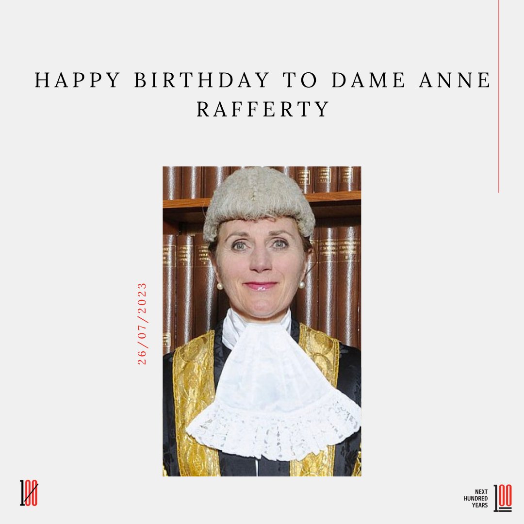 First100years's tweet photo. Happy birthday to Dame Anne Rafferty, a hugely successful woman in law whose work and achievements provide inspiration for girls and women looking to thrive and prosper in their profession.
We hope you have a wonderful birthday!
#womeninlaw #first100years #next100years https://t.co/A21P9ilfeo