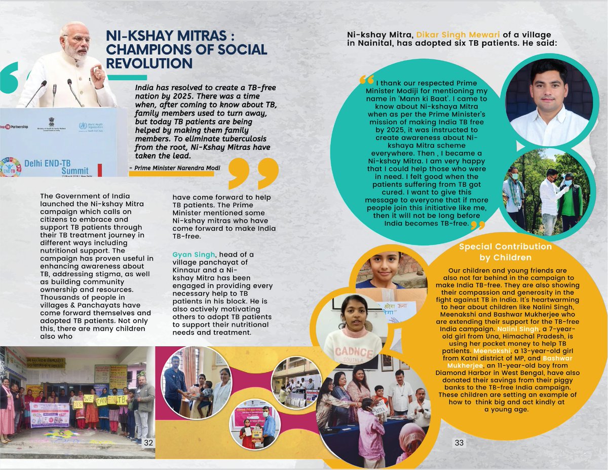 Ni-Kshay Mitras: Champions of Social Revolution!

India has resolved to create a TB-free nation by 2025 and Ni-Kshay Mitras have come forward to eliminate tuberculosis from the root. 

Learn how #NikshayMitras have taken the lead in ensuring a #TBMuktBharat, in the latest June,…