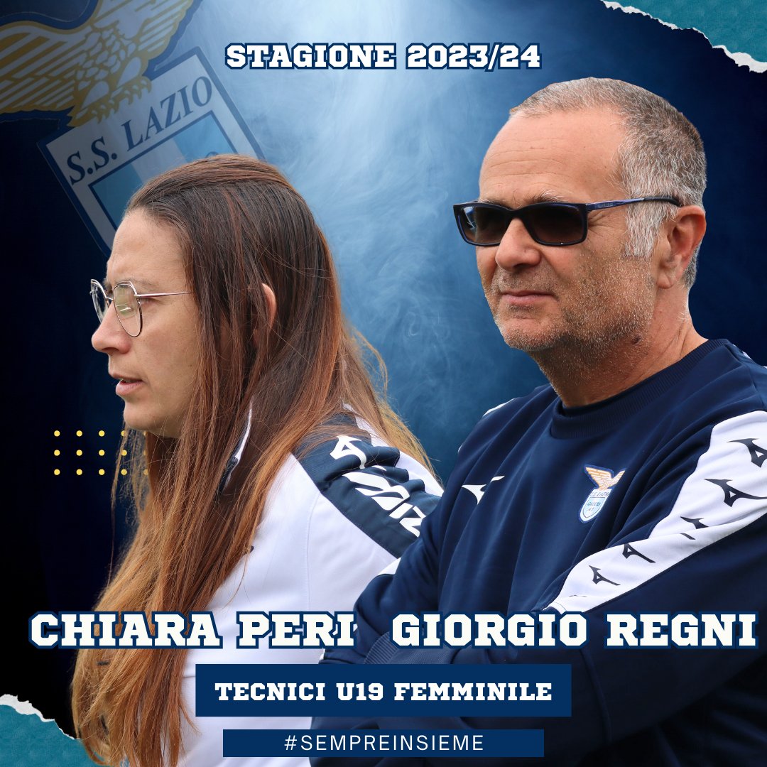 Giorgo Regni e Chiara Peri restano alla guida dell'Under 19 femminile della Lazio

#sempreinsieme #giovaniaquilecrescono #under19 #femminile #giovanili