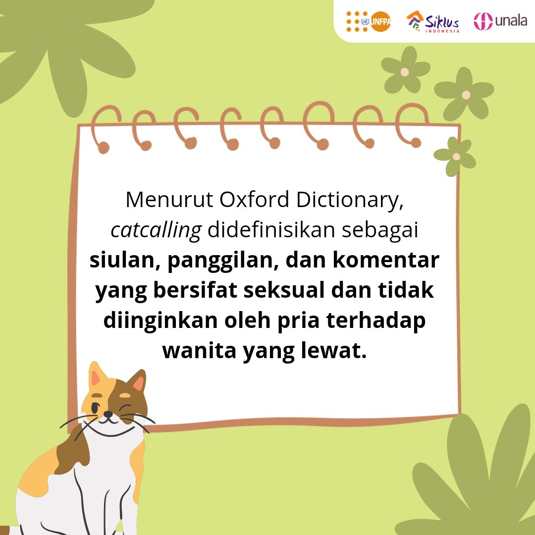 UnalaYouth's tweet photo. Sebuah studi mengungkapkan bahwa catcalling dapat meningkatkan gangguan pada mental, mulai dari depresi, kecemasan, rendah diri dan citra negatif terhadap tubuh. https://t.co/iHvLRYvlkT