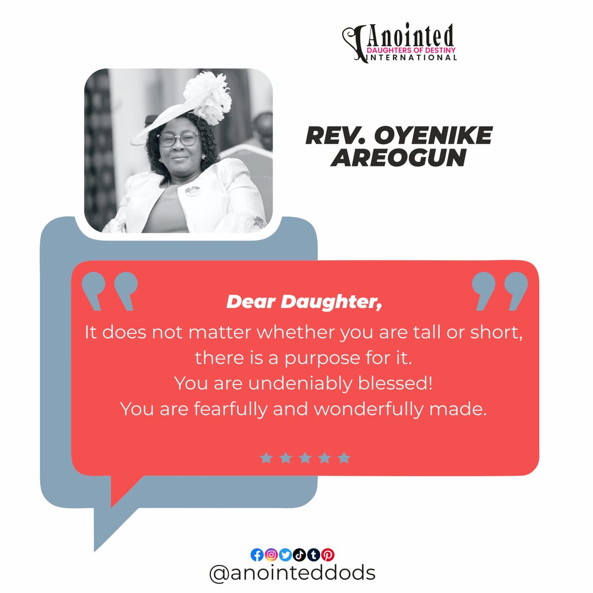 oyenikeareogun's tweet photo. I thank you, God, for making me so mysteriously complex! Everything you do is marvelously breathtaking. It simply amazes me to think about it! How thoroughly you know me, Lord!
Psalms 139:14 TPT
#RevOyenikeAreogun
#DOD #ADOD https://t.co/nWGW56dpSW