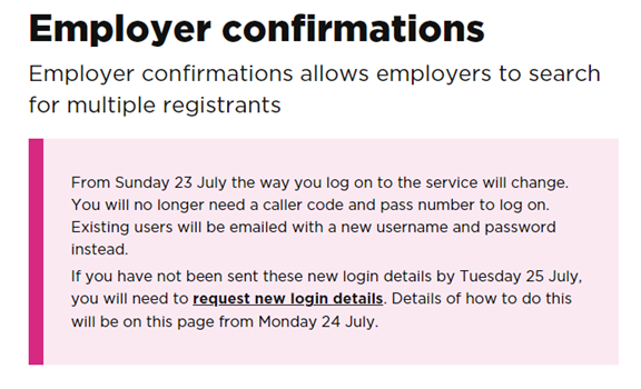 AskWorkforce's tweet photo. ‼️NMC website update‼️ Managers please note the NMC log in has changed. Please make sure you have requested a new log in if necessary. https://t.co/3NHZIGyoUj
