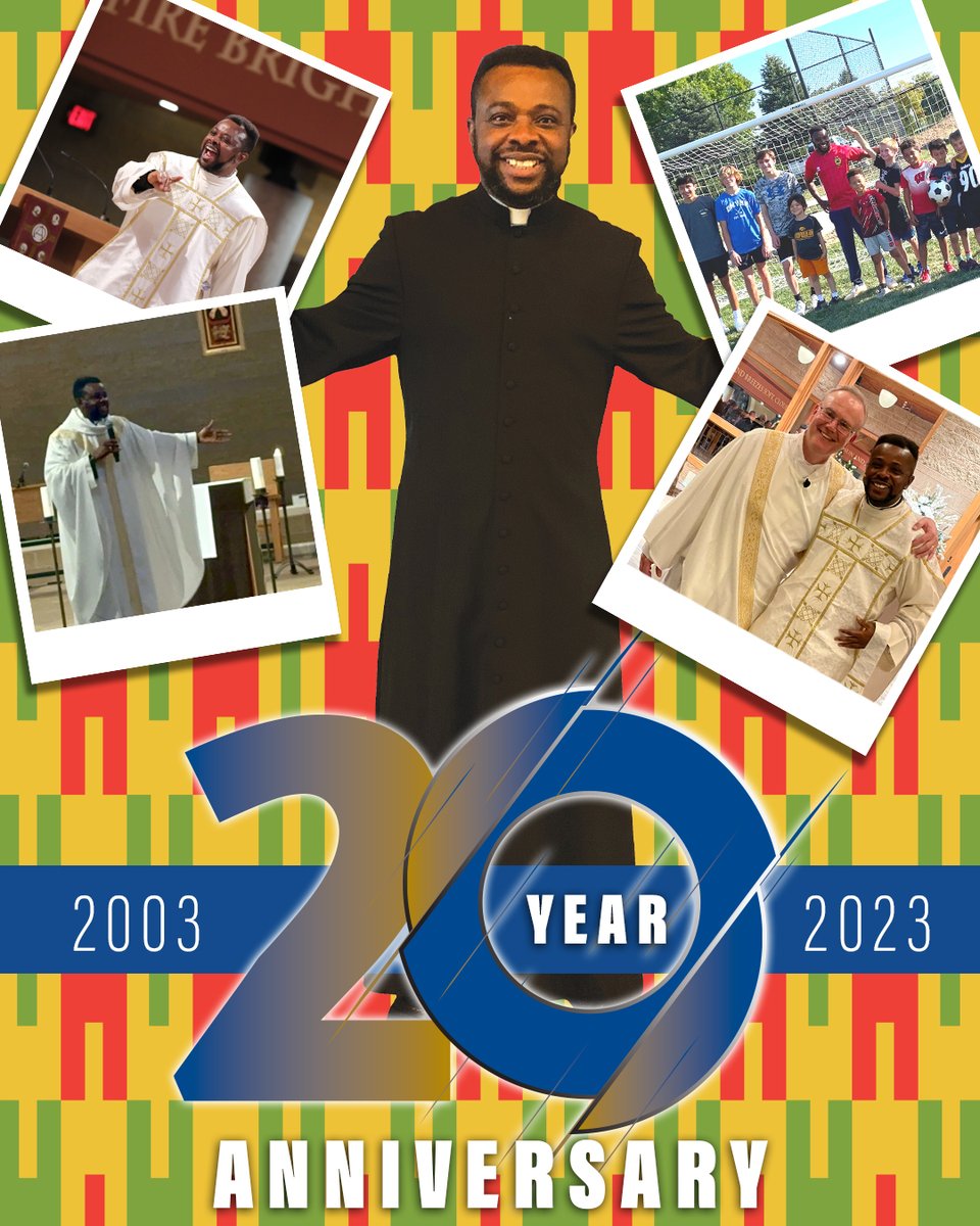 sfawdm's tweet photo. Today, we celebrate Fr. JB's Ordination Anniversary. He has been a Priest for 20 years! Thank you Fr. Brobbey for answering God's call to the Priesthood and leading us. You truly are a gift to our Parish. https://t.co/ynPi5W8NFn
