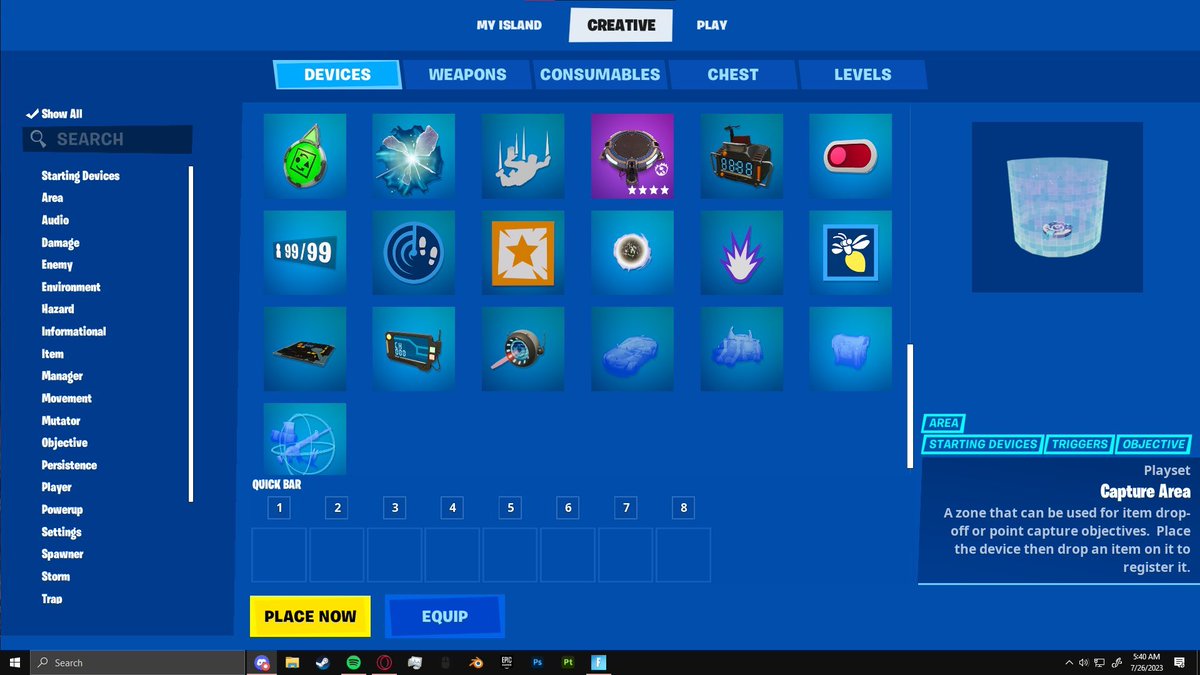 Creative Royale now supports free roaming and moving props/devices/etc ...