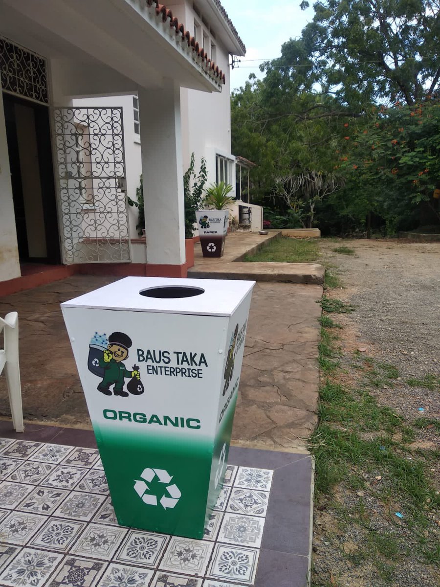 BausTaka's tweet photo. Successfully delivered #waste #segregation #bins at @Sote_Hub in Nyali, Mombasa County . Thrilled to have the innovation hub implementing #Waste #Segregation at source. Thanks to the Director @DavidOgiga & team for spearheading sustainable waste management practices!
#EcoChamps https://t.co/ktKWxtj22H