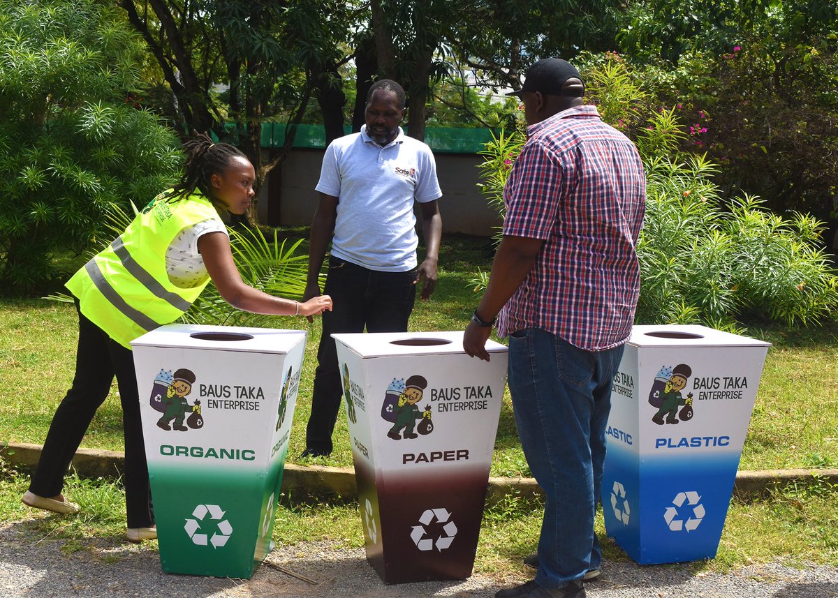 BausTaka's tweet photo. Successfully delivered #waste #segregation #bins at @Sote_Hub in Nyali, Mombasa County . Thrilled to have the innovation hub implementing #Waste #Segregation at source. Thanks to the Director @DavidOgiga & team for spearheading sustainable waste management practices!
#EcoChamps https://t.co/ktKWxtj22H
