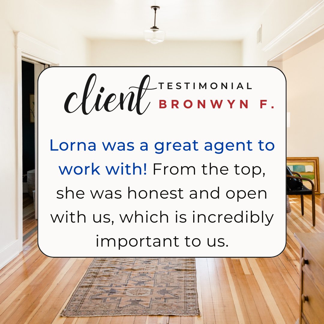 Building trust with our clients is of utmost importance to us. It was a pleasure working with you on your real estate journey, Bronwyn!

#LynnAndLorna #ClientTestimonial #ygkrealtor #ygkrealestate #kingstonrealestate #kingstonrealtor #kingstonhomes #kingstonliving #5starreview