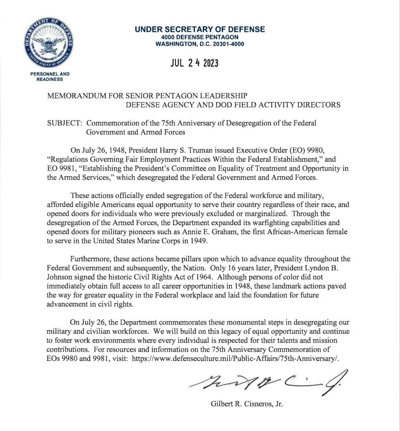 July 26, 1948: President Truman integrates the Armed Forces. The ILNG's all-Black 8th Infantry Regiment would become the 178th Infantry, thanks to Gen. Richard Jones. The 1st Bn., 178th Infantry's headquarters is in the Gen. Jones Armory on Chicago's South Side today.