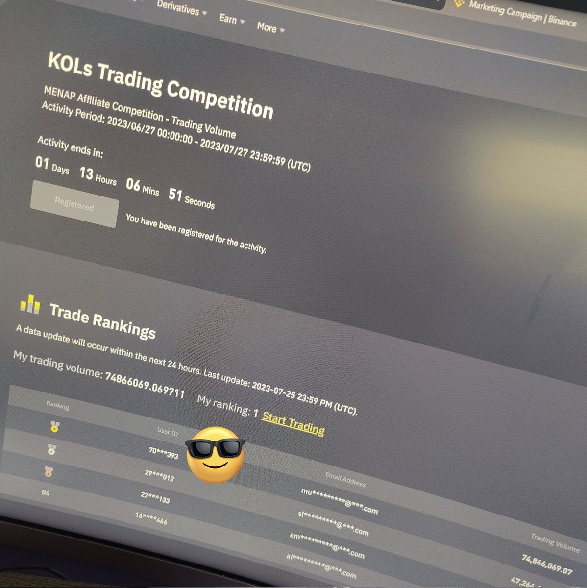 P4Provider's tweet photo. $20,000 will be shared 50/50 with my top referral trader.
50/50 split means $10,000 (30 Lakh PKR)
isi liye kehta hu mere link se Binance Account banao faida ho ga ๐
Referral Link: https://t.co/h7VOZ283O8
#JoinP4ProviderTeam #P4Provider #Binance https://t.co/Oo57V8rdRA