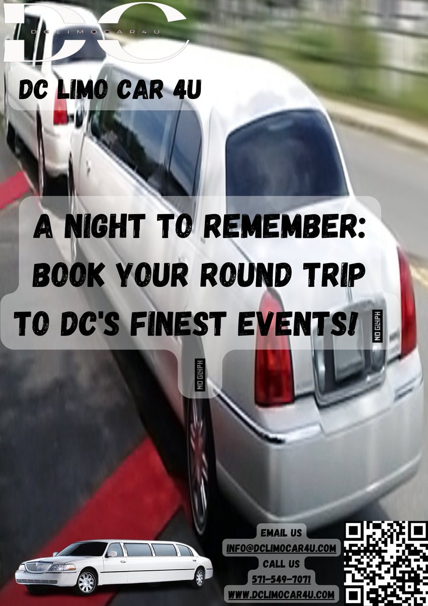 A Night to Remember: Book Your Round Trip to DC's Finest Events! 🌃🎉
🚀🥂
#dclimocar4u #DCEvents #NightToRemember #LuxuryTransportation #GalaNights #StarStuddedConcerts #ArriveInStyle #EventTransport #PartyInLuxury #BookYourTrip #ExquisiteEvenings #MemorableMoments #DCNightlife